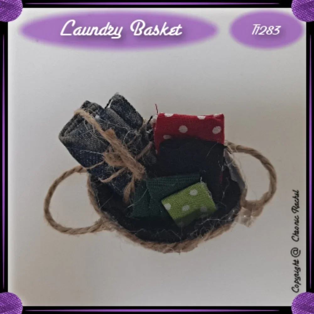 Fabric & Twine Laundry Basket